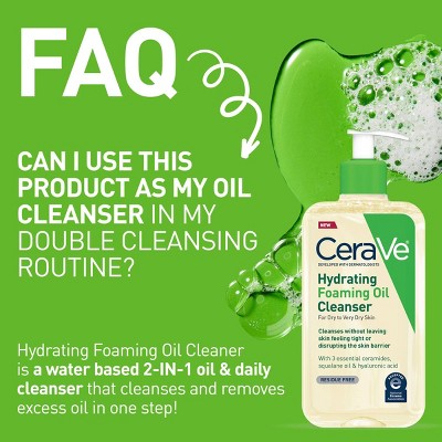CeraVe Hydrating Foaming Cleansing Oil Face Wash 16 fl oz - New