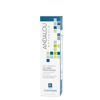 Andalou Naturals Clear Skin Acai + Kombucha Oil-Free Moisturizer 2.1 fl oz - New