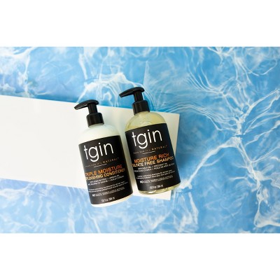 TGIN Moisture Rich Shampoo For Natural Hair with Amla Oil and Coconut Oil 13 fl oz - Imperfect Container