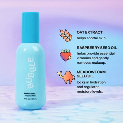 Bubble Skincare Magic Melt Micellar Milk 4 fl oz - New