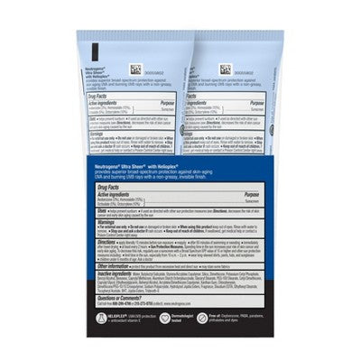 Neutrogena Ultra Sheer Sunscreen SPF 70 2pk/88ml - New