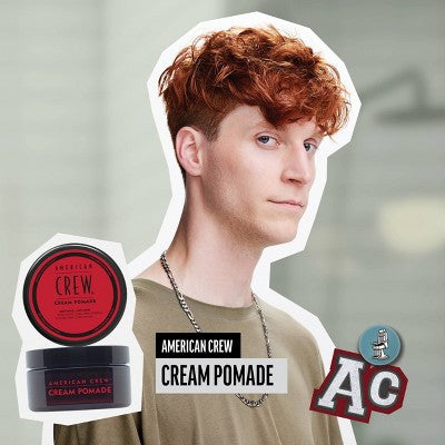 American Crew Men's Light Hold and Low Shine Hair Styling Cream Pomade 3oz - New