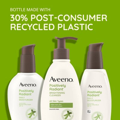 Aveeno Positively Radiant Daily Face Moisturizer SPF15 4oz - Imperfect Box