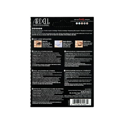 Ardell Professional Natural 110 Eyelash Multipack Black 6pc - Imperfect Box
