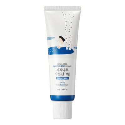 Round Lab Birch Juice Moisturizing UV Lock Korean Sunscreen SPF 45 50ml - Imperfect Box