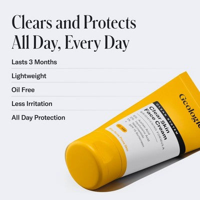 Geologie Clear System Clear Skin Face Cream 2 fl oz EXP 05/2026 - New