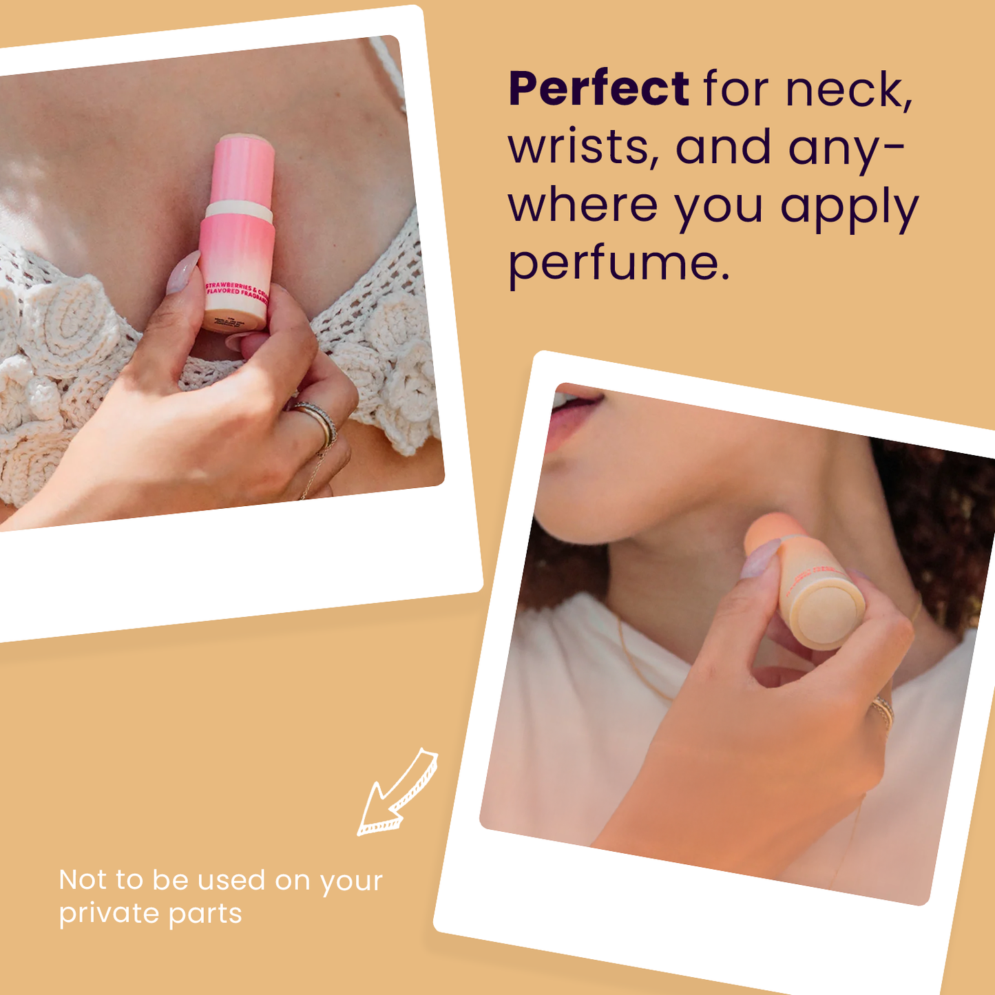 Golden Vanilla Flavored Solid Fragrance Stick Fragrance
